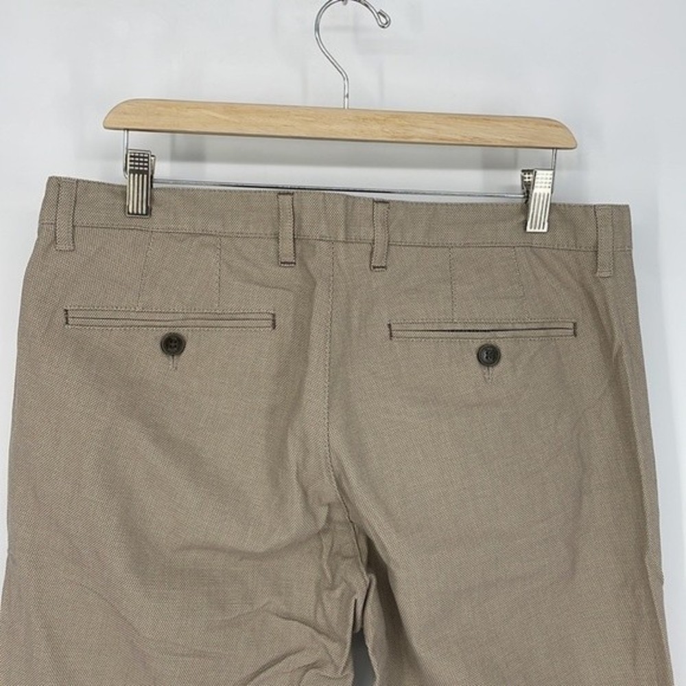 TED BAKER LONDON classic mmt penguin semi plain trouser slacks tan size 34R mens - Picture 6 of 9